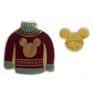 Mickey Mouse Sweater and Ears Bells Disney DVC Pin Set 2018